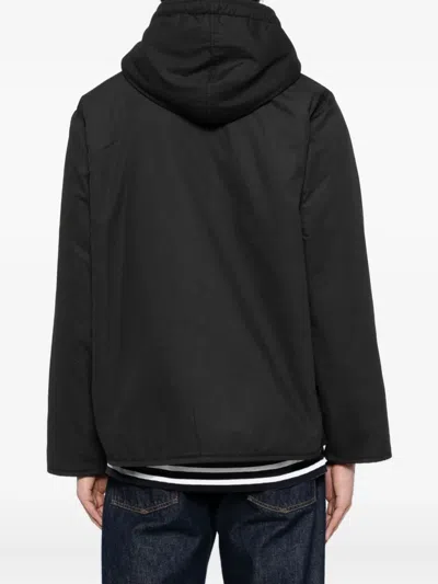 Universal Works Reversible Hooded Jacket In Black