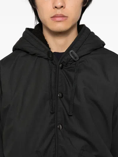 Universal Works Reversible Hooded Jacket In Black