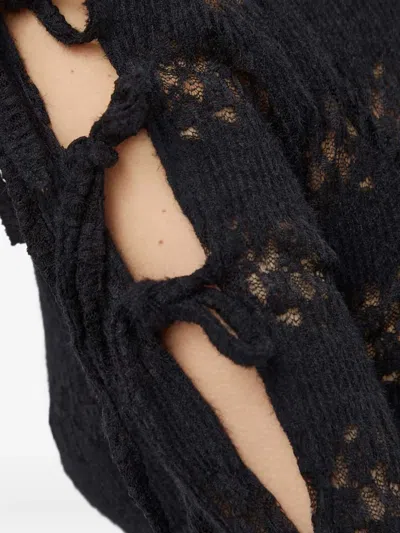 Won Hundred Tie-detail Top In Black