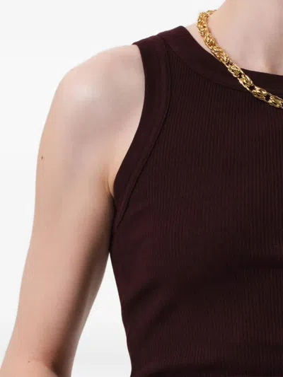 Citizen Of Humanity Isabel Rib Tank In Chocolate In Brown