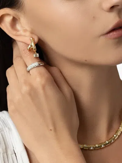 Kwiat 18k Yellow Gold Diamond Crossover Earrings In Gold