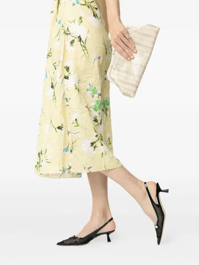 Jimmy Choo 45mm Slingback Mesh Pumps In Black