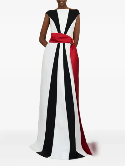 Greta Constantine Okimma Panelled Maxi Dress In Multi