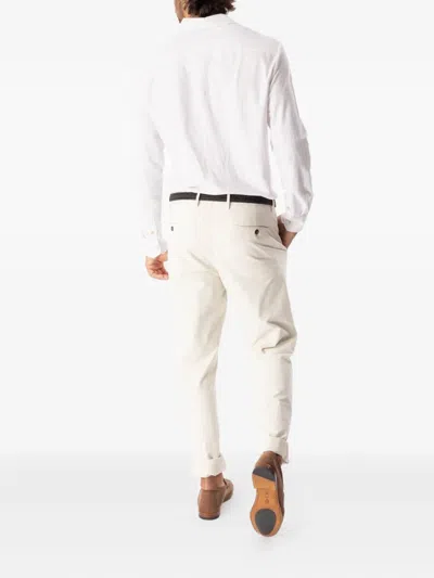 Eleventy Cuffed Pants In White