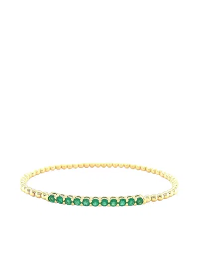 Lisa Nik 18k Yellow Gold Emerald Bracelet In Multi
