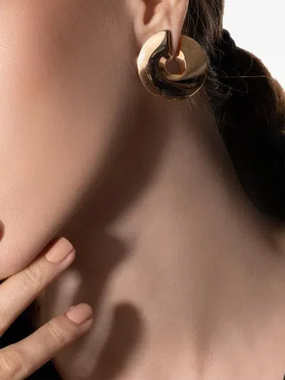 18K玫瑰金 DISC 耳环