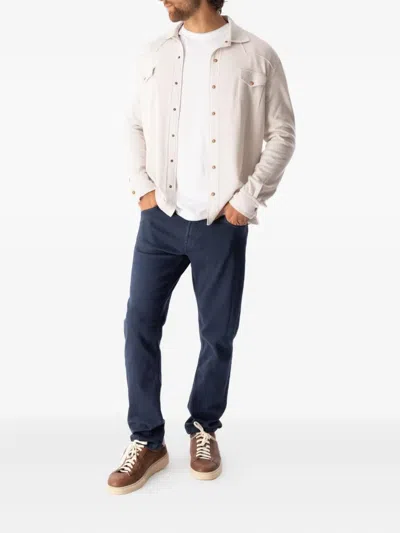 Eleventy Five-pocket Trousers In Blue