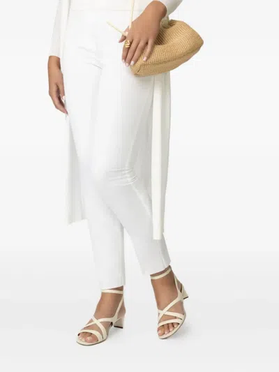 Clergerie Lolita Crossover Ankle-strap Sandals In White