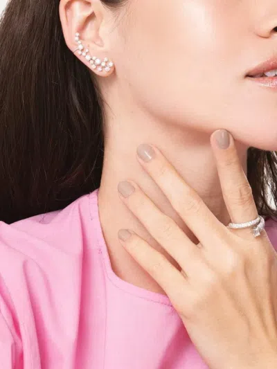 Kwiat 18k White Gold Diamond Constellation Ear Climbers In Metallic