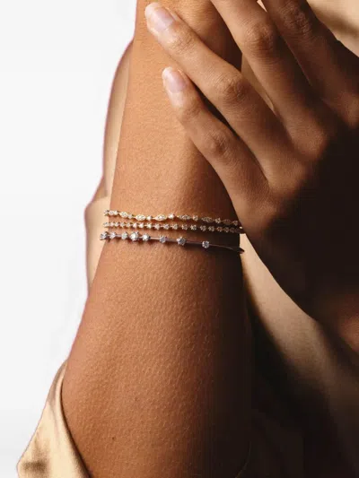 Kwiat 18k White Gold Star-set Starry Night Bracelet In Silver