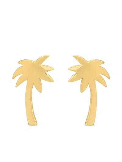 Jennifer Meyer 18k Yellow Gold Mini Palm Tree Earrings In Gold
