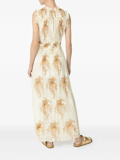 Ulla Johnson Kasia Floral-print Dress In Neutral