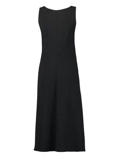 Peter Cohen Glide Sleeveless Midi Dress In Black