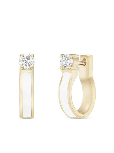 Melissa Kaye 18k Yellow Gold Honey Diamond Earrings In Gold