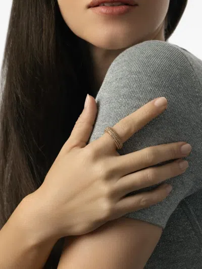 Roberto Demeglio 18k White Gold Giotto Stretch Diamond Ring In Metallic