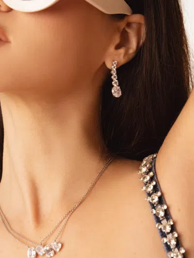 Fantasia By Deserio Graduated Round-cut Earrings In Gold