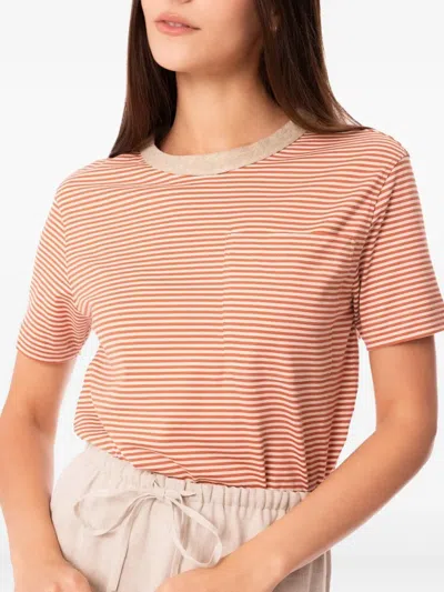 Brunello Cucinelli Striped T-shirt In Multi