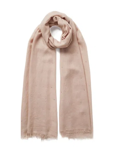 Jane Carr The Crystal Scarf In Neutral