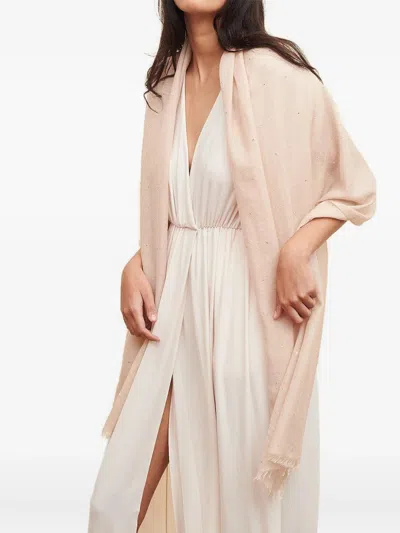 Jane Carr The Crystal Scarf In Neutral