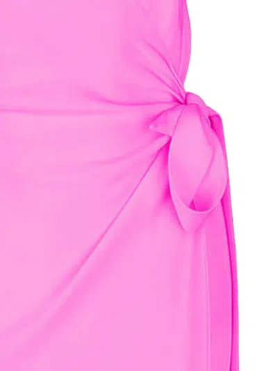 Peter Cohen Yard Wrap-tie Dress In Pink