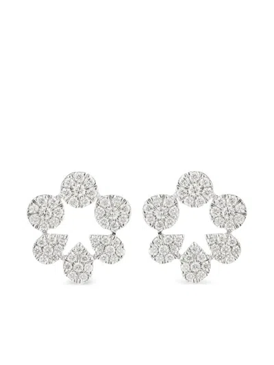 Dana Rebecca Designs 14k White Gold Taylor Beth Diamond Earrings In Silver