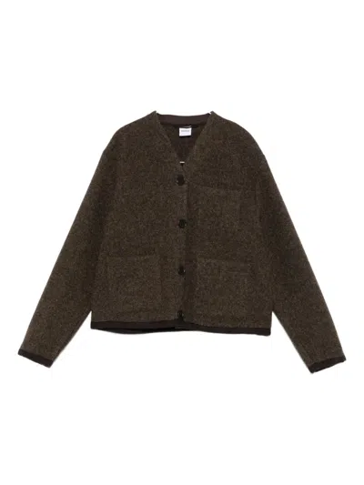 Aspesi Virgin-wool Jacket In Brown