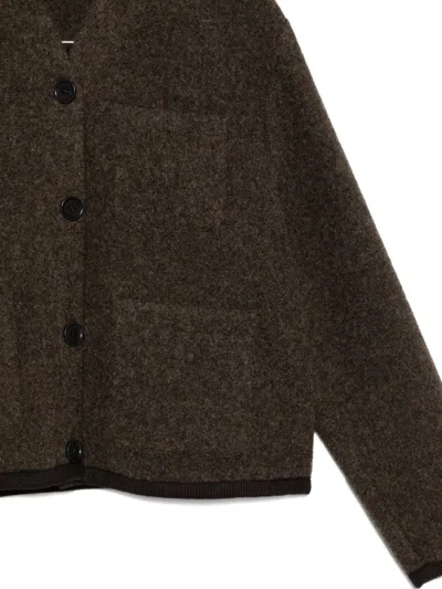 Aspesi Virgin-wool Jacket In Brown