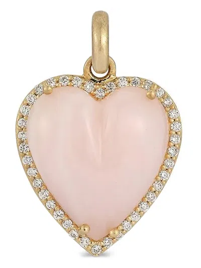 Storrow Jewelry 14k Yellow Gold Alana Diamond And Opal Necklace Charm In Gold