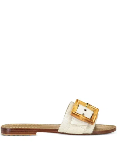Mystique Tuscany Bamboo-buckle Sandals In Neutral