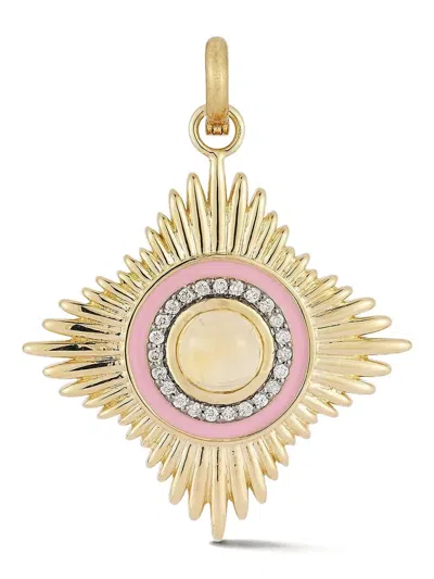Storrow Jewelry 14kt Yellow Gold Vivienne Medallion Necklace In Gold