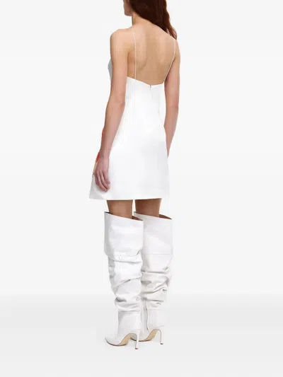 Acler Pendoylan Floral-embellished Satin Dress In Multi