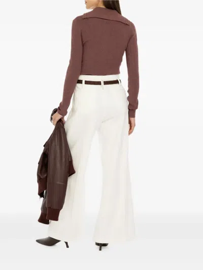 Brunello Cucinelli Lurex Ribbed T-shirt In Purple