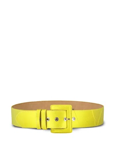 Odeeh Square-buckle Belt In Yellow