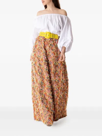 Odeeh Square-buckle Belt In Yellow