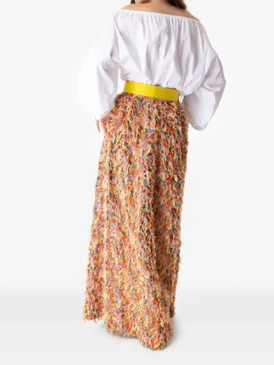 Odeeh Square-buckle Belt In Yellow