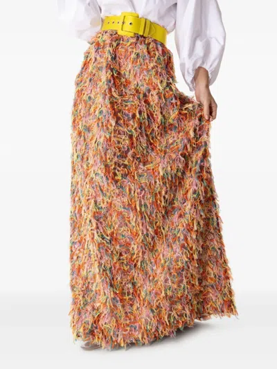 Odeeh Square-buckle Belt In Yellow