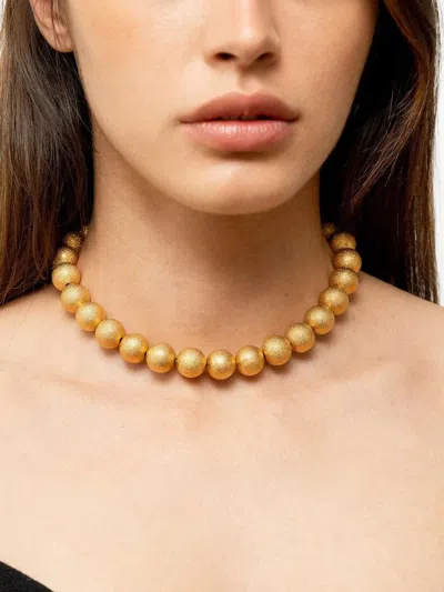 Sylvia Toledano Bubble Beaded Necklace In Gold