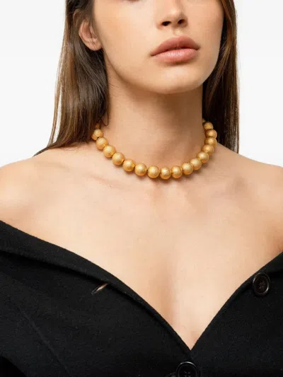 Sylvia Toledano Bubble Beaded Necklace In Gold