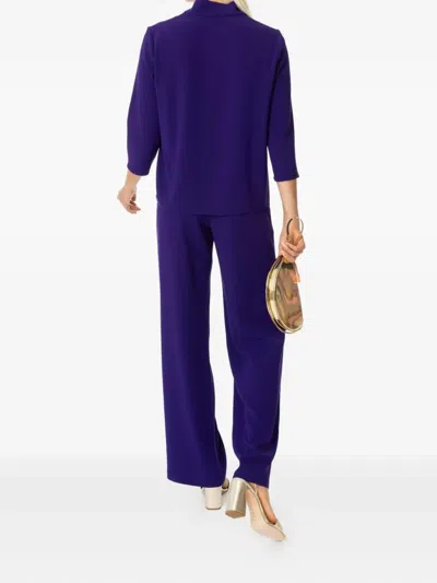 Peter Cohen Wide-leg Pocket Trousers In Purple