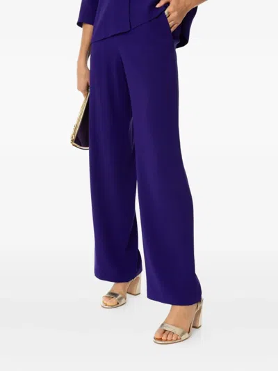Peter Cohen Wide-leg Pocket Trousers In Purple