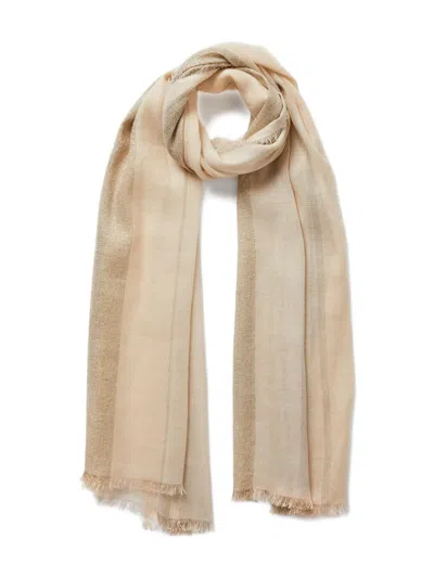 Jane Carr The Solitaire Scarf In Neutral