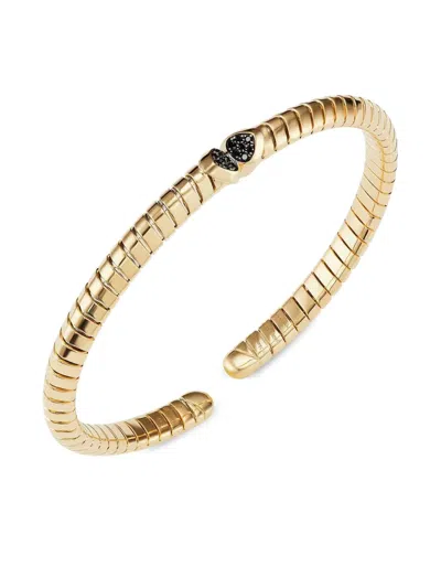 Marina B 18k Yellow Gold Trisolina Diamond Bangle Bracelet In Gold