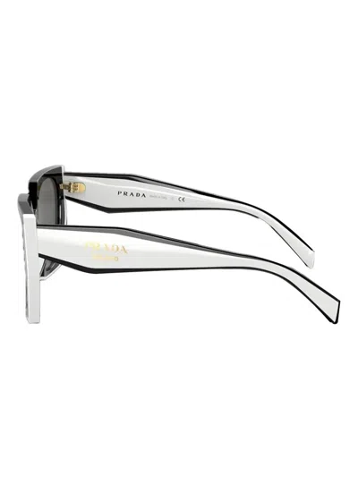 Prada Pr 15ws 1ab5z1 Geometric Polarized Sunglasses In Black