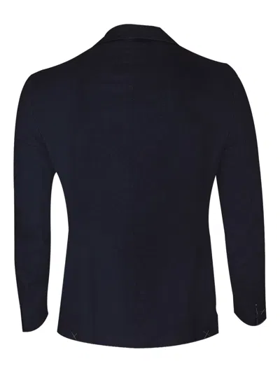 Eleventy Single-breasted Patch-pocket Blazer In Blue