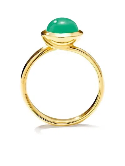 Tamara Comolli Yellow Gold Bouton Chrysoprase Ring In Gold