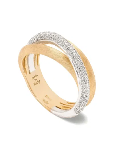Marco Bicego 14k Yellow Gold Diamond Three Strand Jaipur Ring In Gold