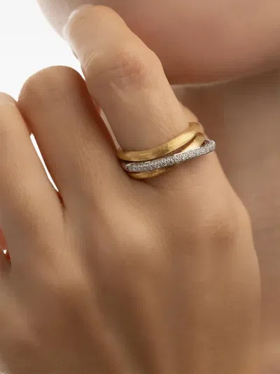 Marco Bicego 14k Yellow Gold Diamond Three Strand Jaipur Ring In Gold