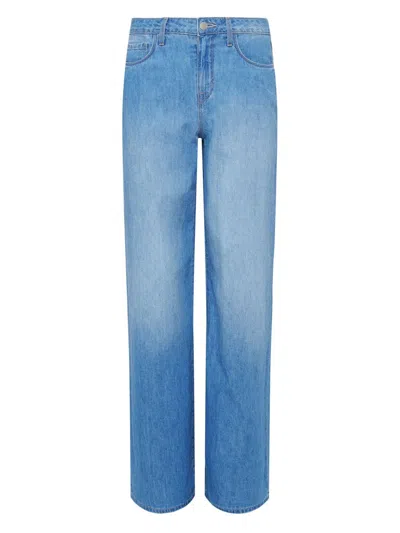 L'agence Alicent Wide-leg Jeans In Blue