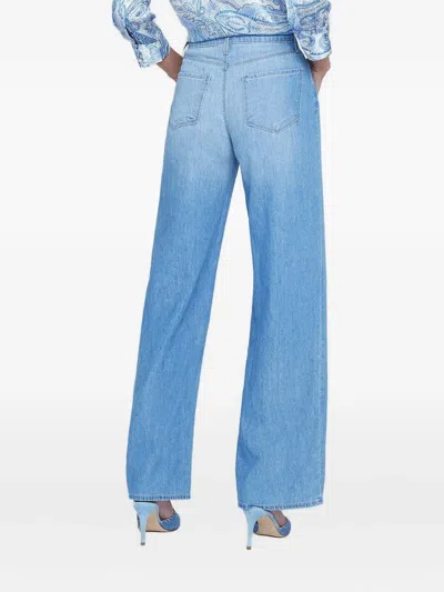 L'agence Alicent Wide-leg Jeans In Blue