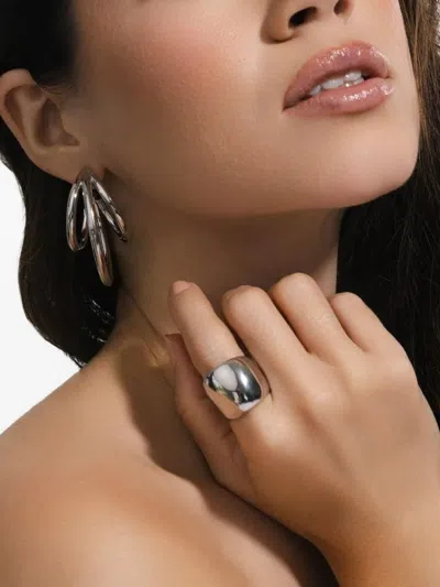 Jennifer Fisher Lilly Baby Hoop Earrings In Silver